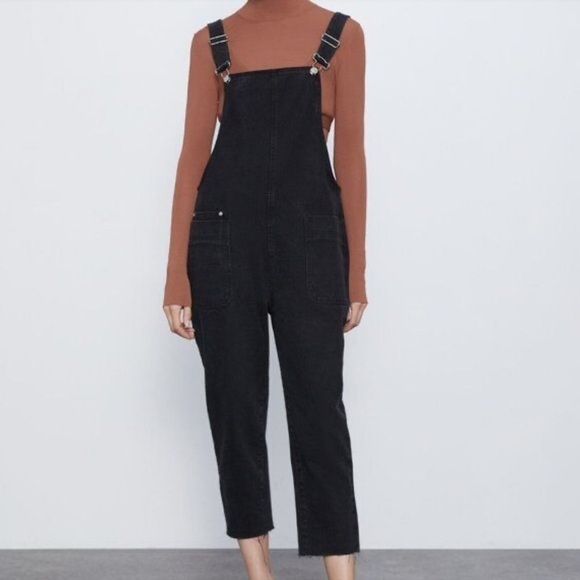 Zara Denim Overalls - Picture 1 of 6